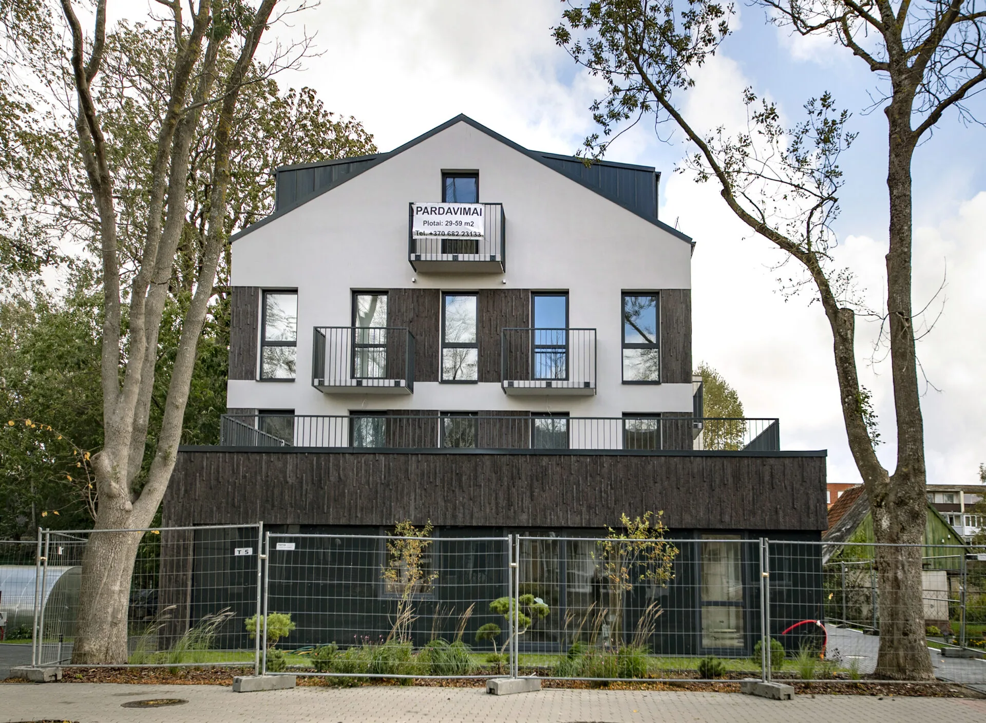 Vytauto g., Palanga statybos darbai.